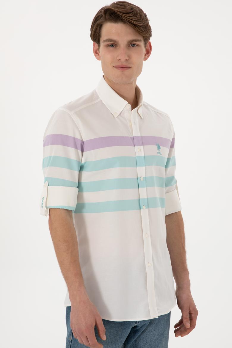 Erkek Mint Uzun Kollu Gömlek - 50283786010