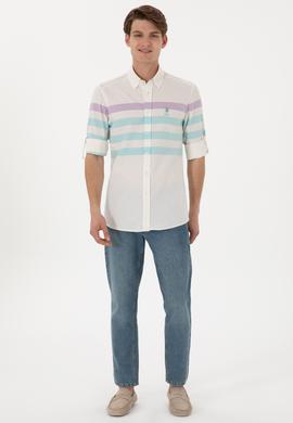 Erkek Mint Uzun Kollu Gömlek - 50283786010