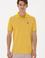 Erkek Regular Fit Polo Yaka Sarı Basic Tişört