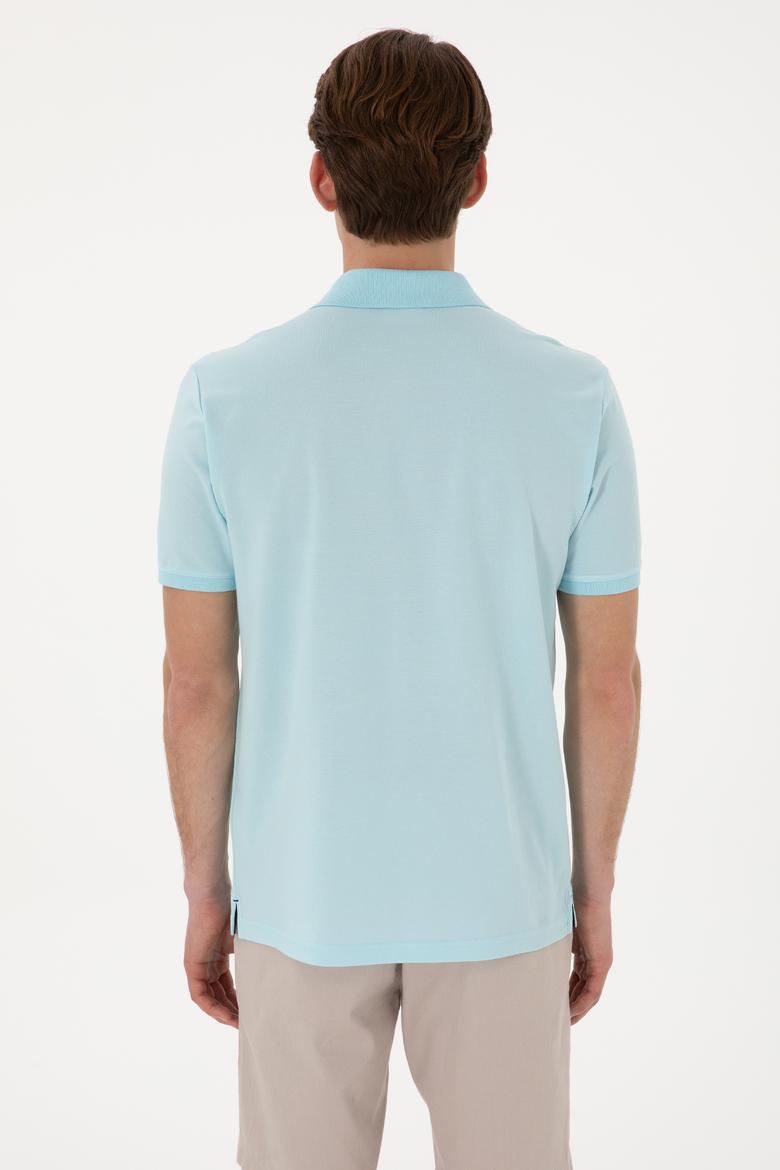 Erkek Regular Fit Polo Yaka Aqua Basic Tişört - 50298072040