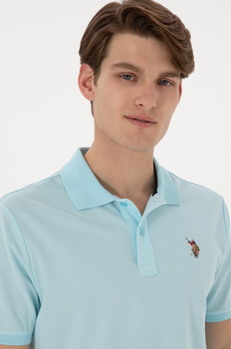 Erkek Regular Fit Polo Yaka Aqua Basic Tişört