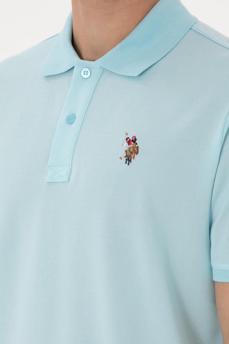 Erkek Regular Fit Polo Yaka Aqua Basic Tişört