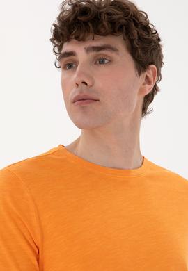 Erkek Turuncu Basic Tişört - 50279578093