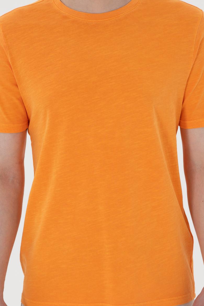 Erkek Turuncu Basic Tişört - 50279578093