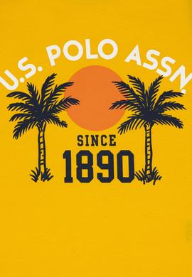 Erkek Çocuk Sarı Kolsuz Bisiklet Yaka Tişört - 50307169028