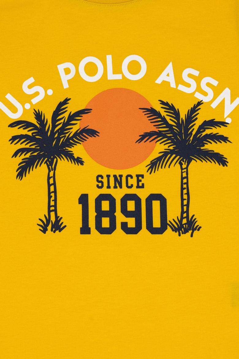 Erkek Çocuk Sarı Kolsuz Bisiklet Yaka Tişört - 50307169028