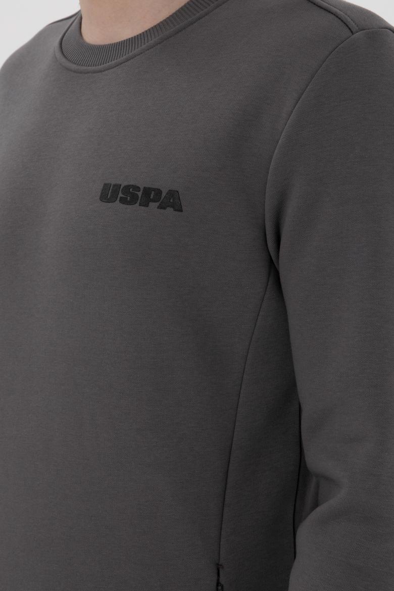 Erkek Regular Fit Bisiklet Yaka Antrasit Sweatshirt - 50292362017