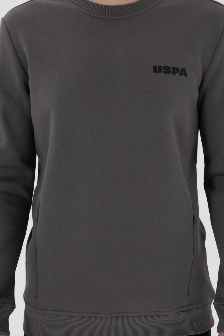 Erkek Regular Fit Bisiklet Yaka Antrasit Sweatshirt - 50292362017