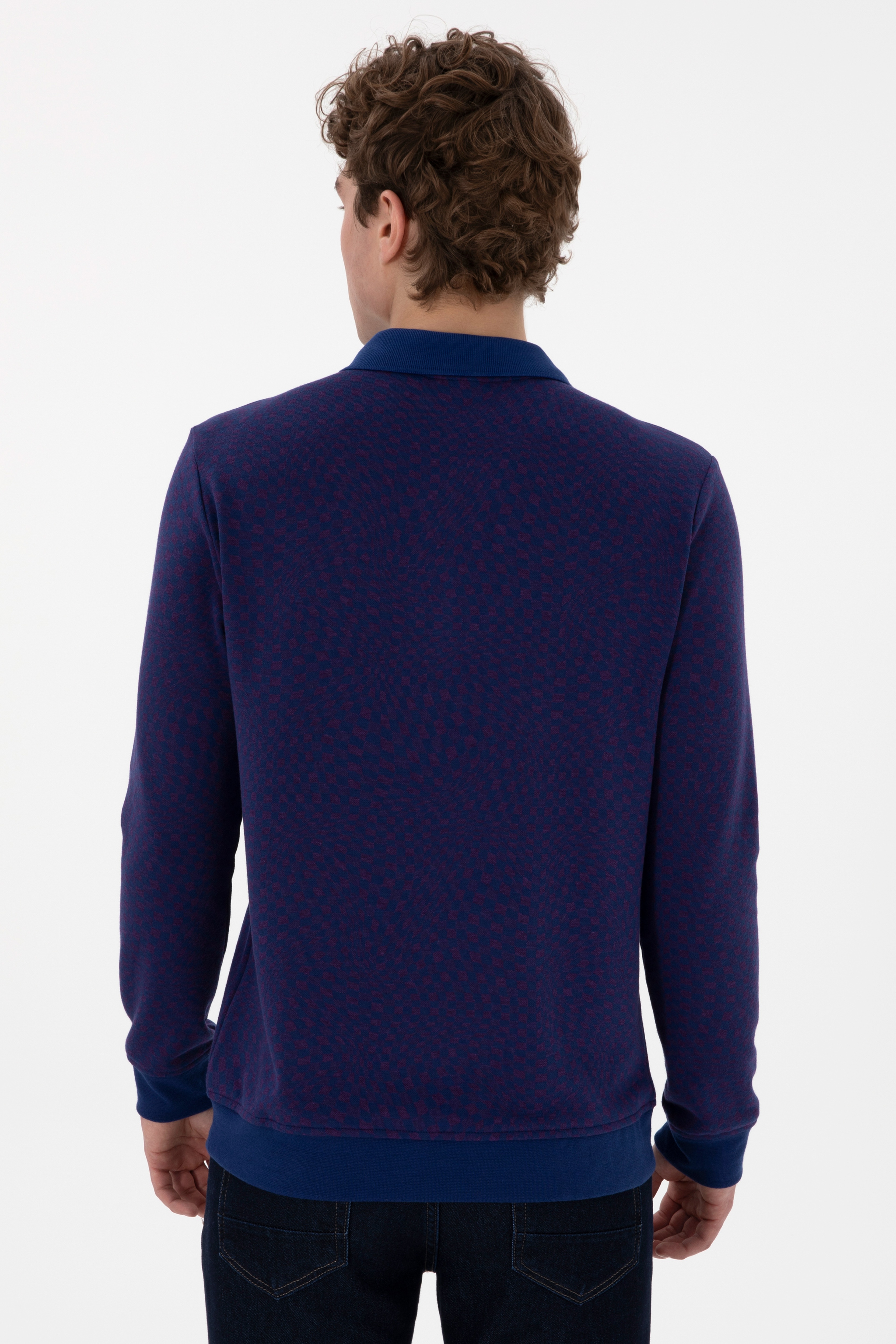 Erkek İndigo Sweatshirt