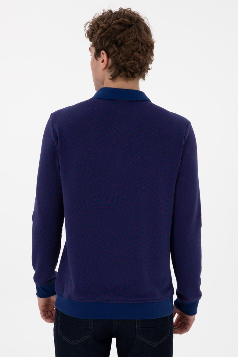 Erkek İndigo Sweatshirt - 50290607007