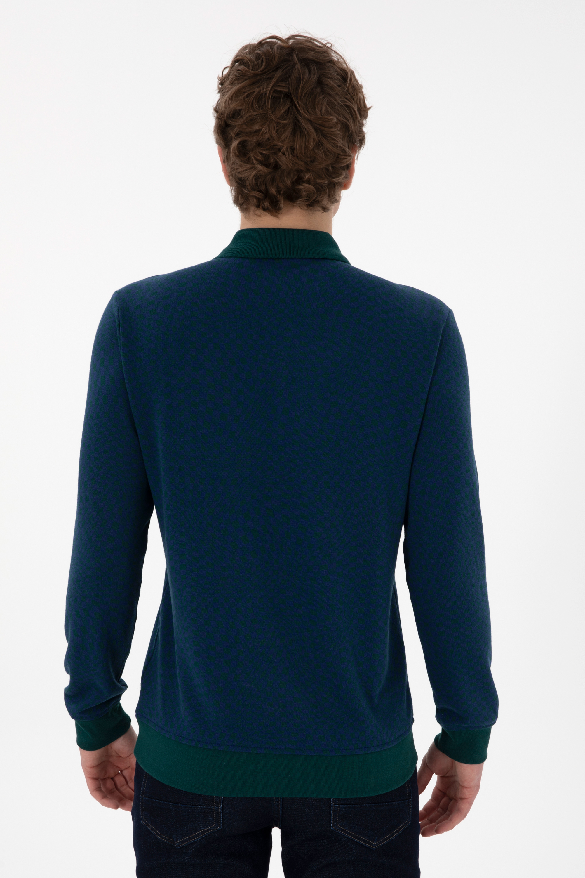 Erkek Koyu Yeşil Sweatshirt - Image 5