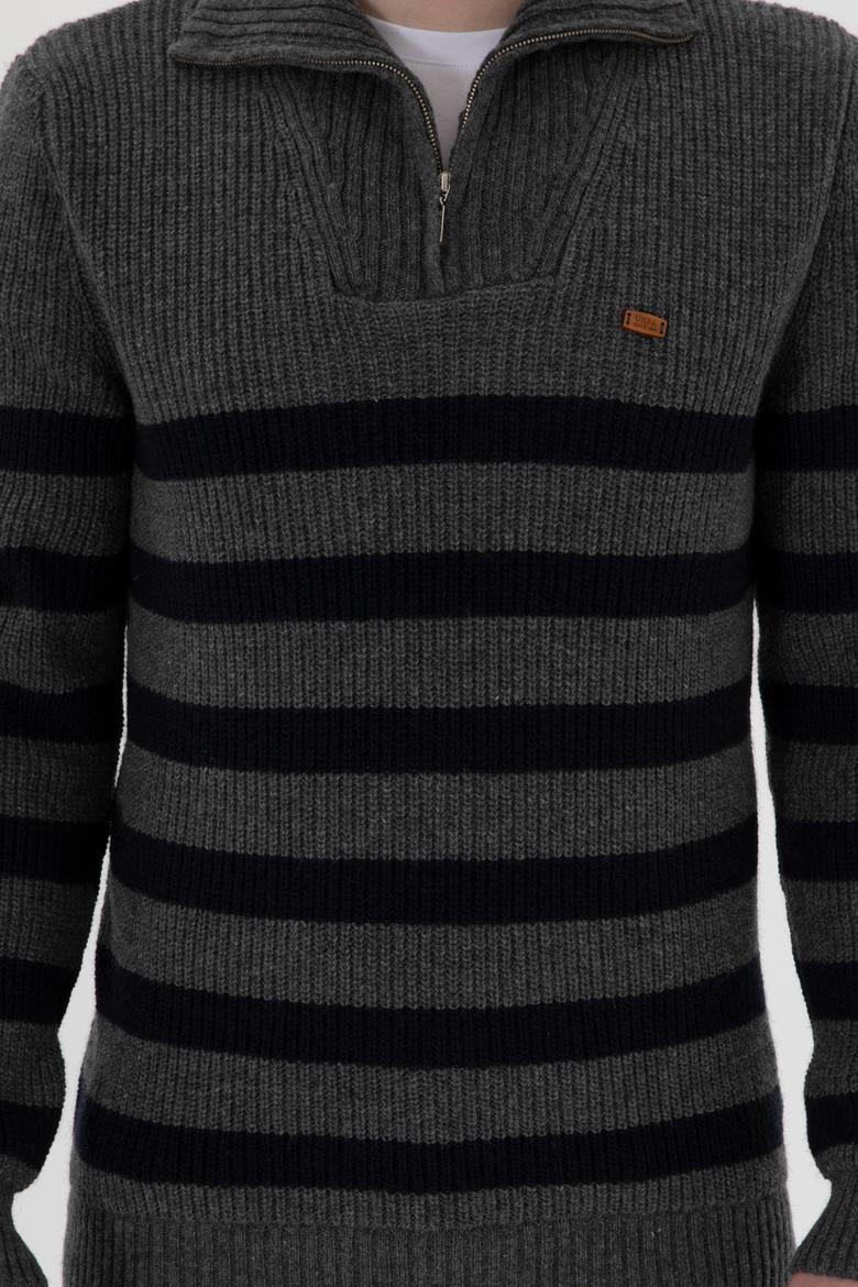 Erkek Antrasit Melanj Kazak - 50293125028