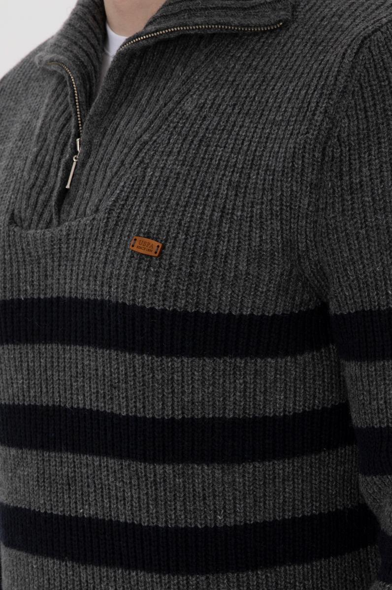 Erkek Antrasit Melanj Kazak