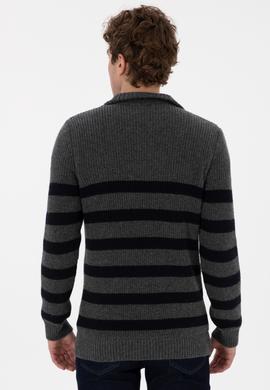 Erkek Antrasit Melanj Kazak - 50293125028