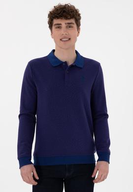 Erkek İndigo Sweatshirt - 50290607007