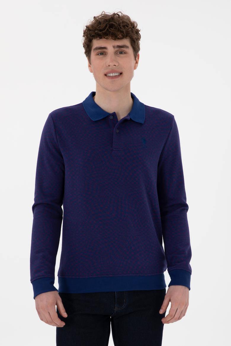 Erkek İndigo Sweatshirt