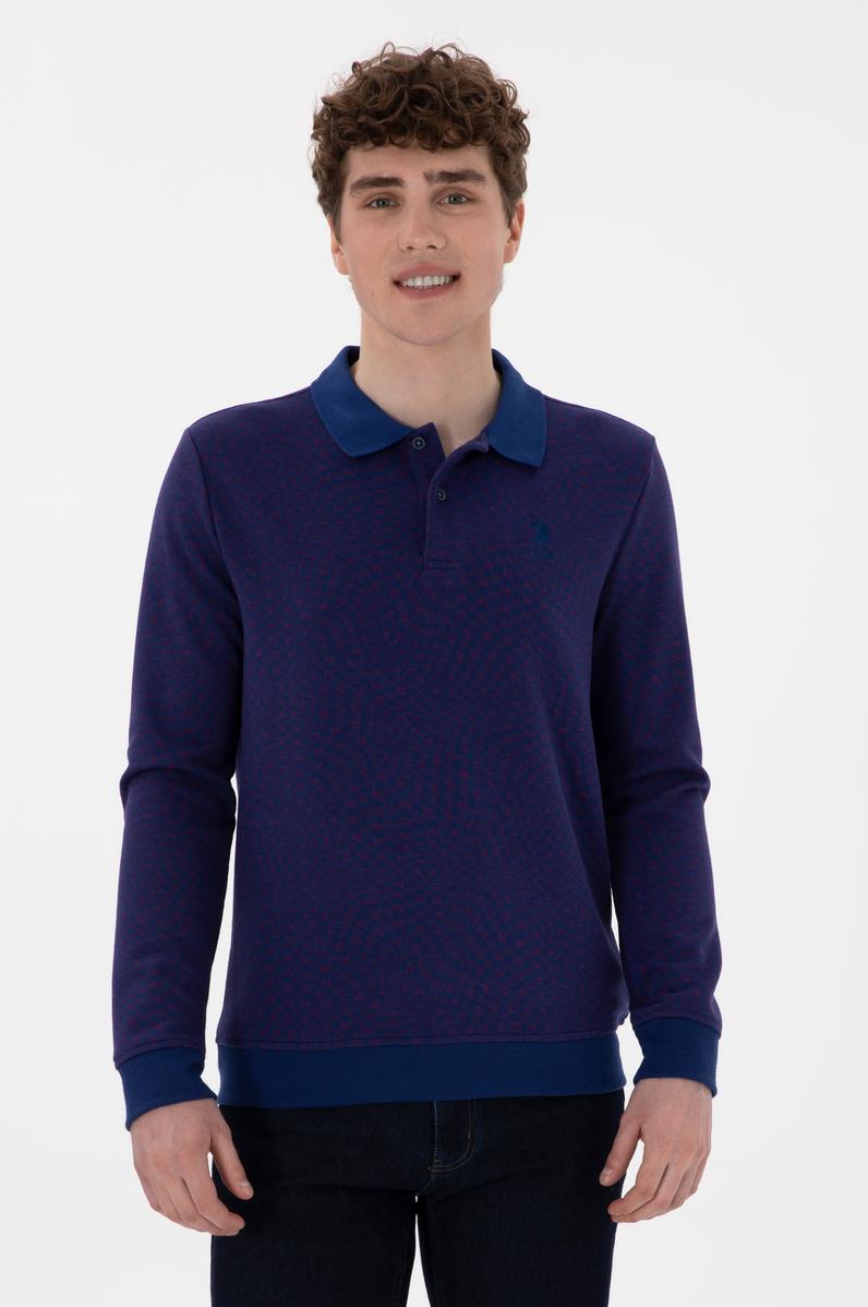 Erkek İndigo Sweatshirt