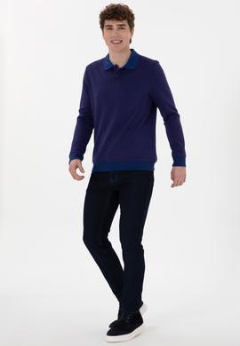 Erkek İndigo Sweatshirt - 50290607007