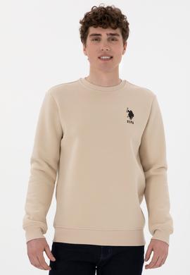 Erkek Regular Fit Bisiklet Yaka Taş Sweatshirt - 50292596024