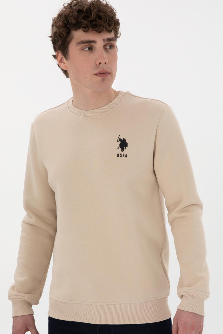 Erkek Regular Fit Bisiklet Yaka Taş Sweatshirt - 50292596024