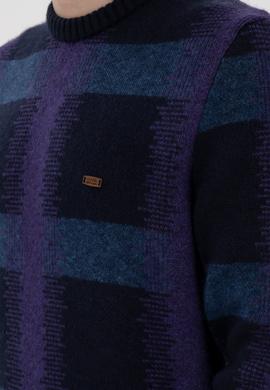 Erkek Regular Fit Bisiklet Yaka Lacivert Kazak - 50293138018