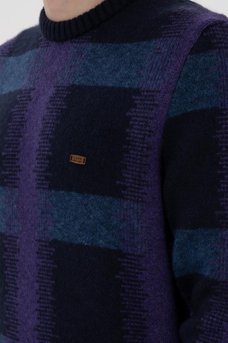 Erkek Regular Fit Bisiklet Yaka Lacivert Kazak - 50293138018