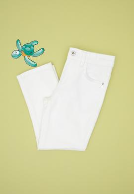 Erkek Çocuk Beyaz Jean Pantolon - 50304256011