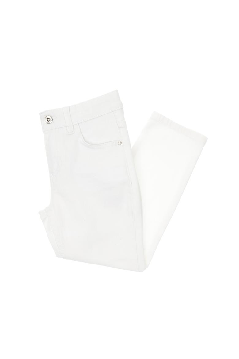 Erkek Çocuk Beyaz Jean Pantolon - 50304256011
