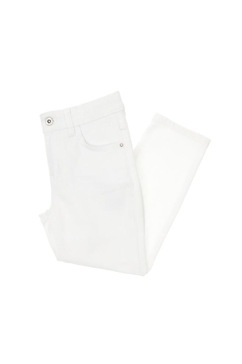 Erkek Çocuk Beyaz Jean Pantolon