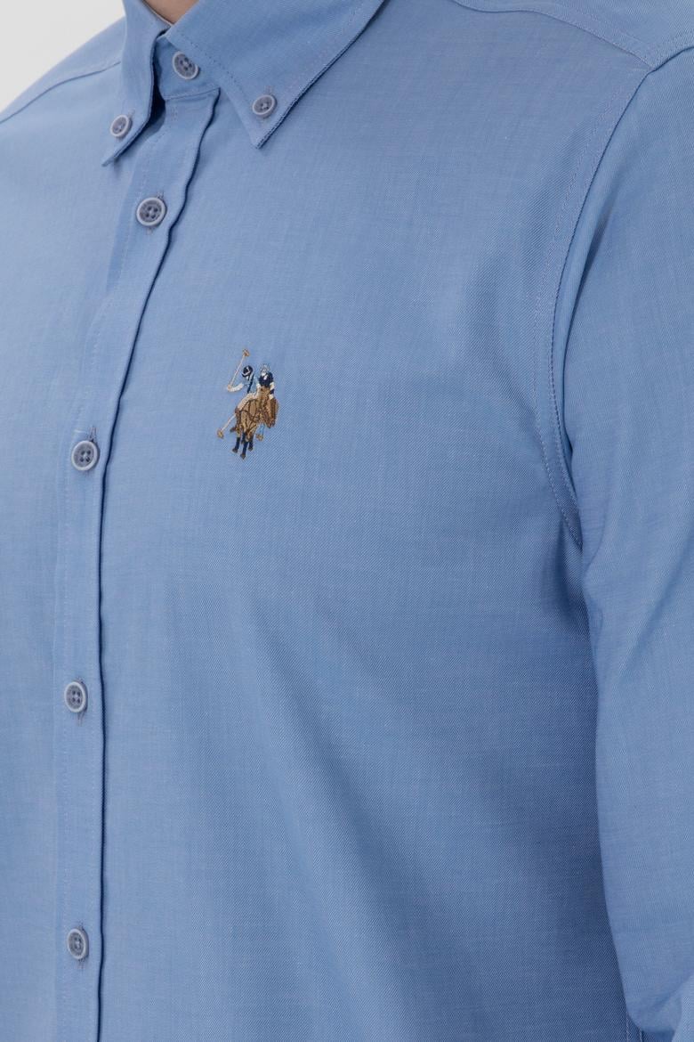 Erkek Mavi Uzun Kollu Gömlek - 50300234008