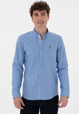 Erkek Mavi Uzun Kollu Gömlek - 50300234008