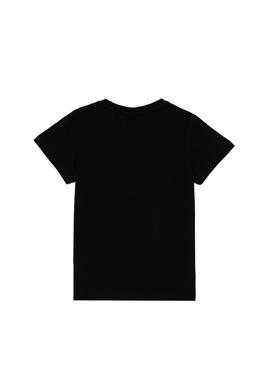 Erkek Çocuk Siyah Basic Bisiklet Yaka Tişört - 50306548020