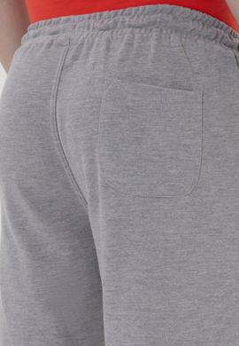 Erkek Gri Melanj Örme Şort - 50298038096