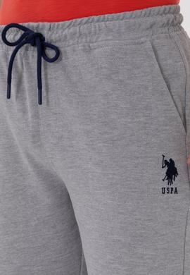 Erkek Gri Melanj Örme Şort - 50298038096