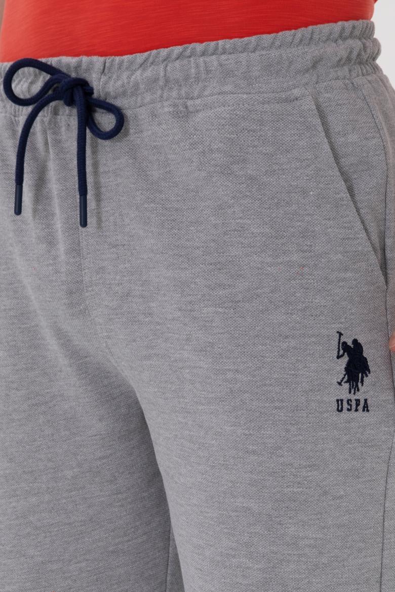 Erkek Gri Melanj Örme Şort - 50298038096