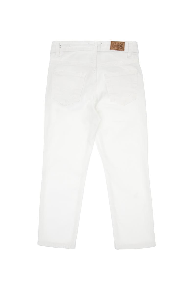 Erkek Çocuk Beyaz Jean Pantolon - 50304256011