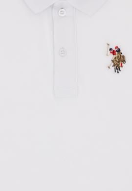 Erkek Çocuk Beyaz Basic Polo Yaka Tişört - 50306484011