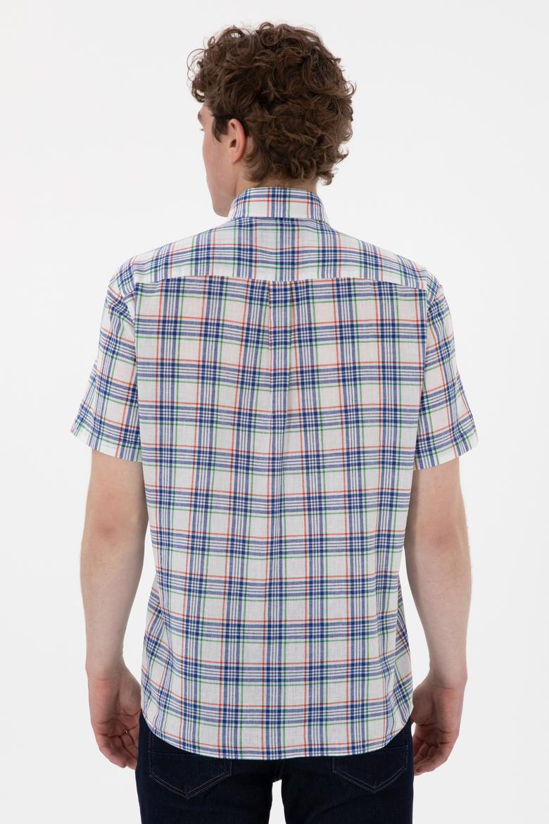 Erkek Yeşil Kısa Kollu Gömlek - 50299599009