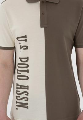 Erkek Regular Fit Polo Yaka Vizon Tişört - 50299841006