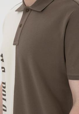 Erkek Regular Fit Polo Yaka Vizon Tişört - 50299841006