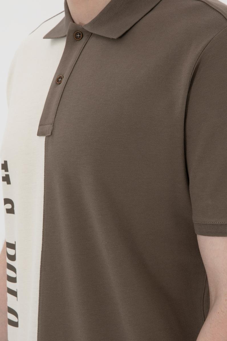 Erkek Regular Fit Polo Yaka Vizon Tişört