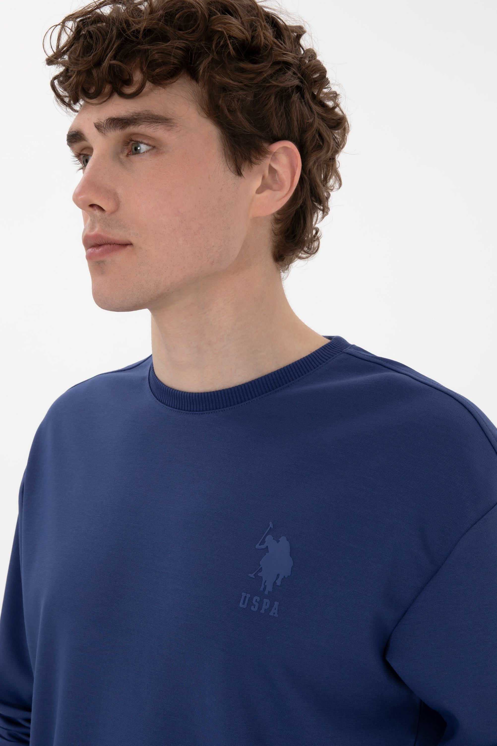 Erkek Açık Lacivert Sweatshirt - Image 2