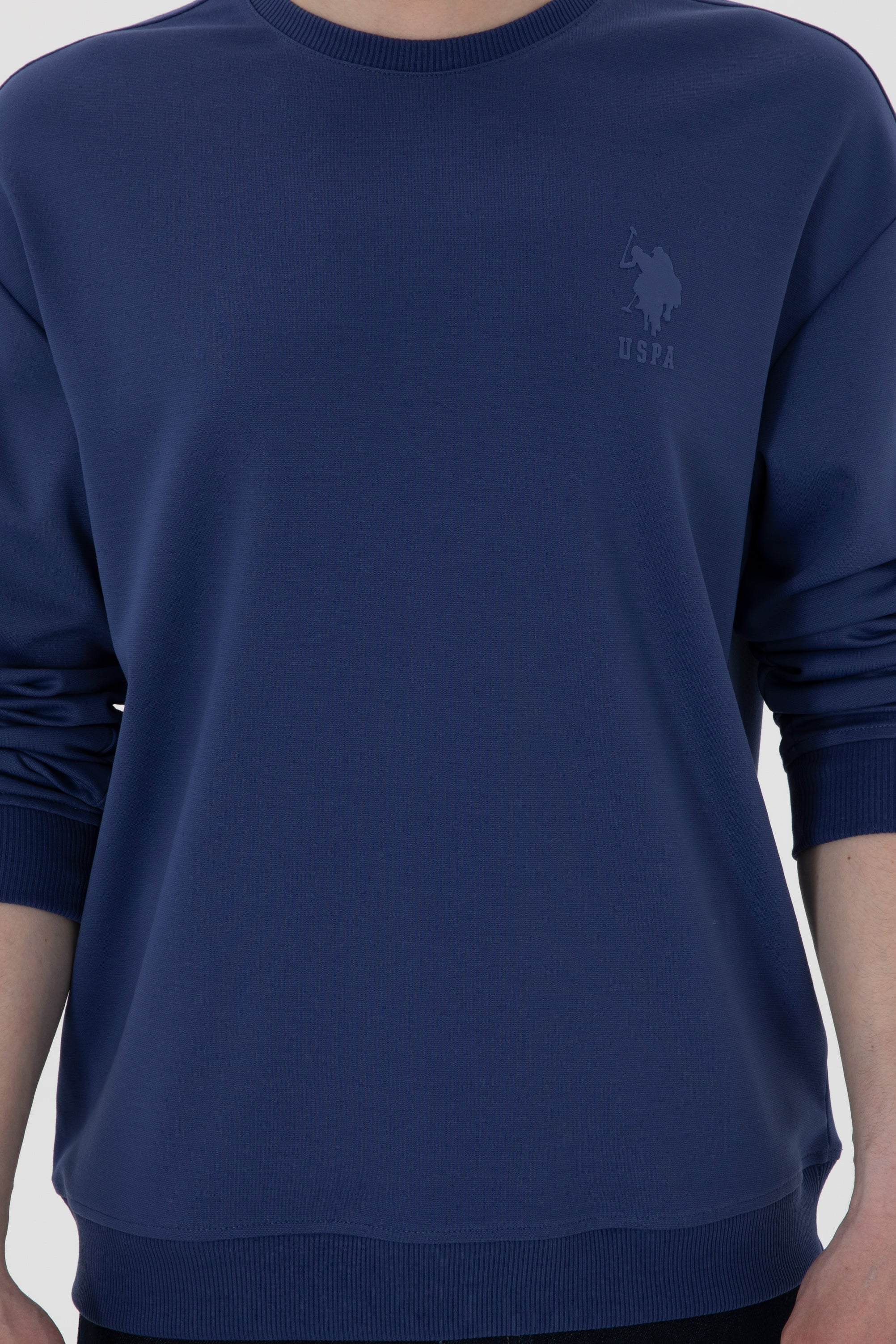 Erkek Açık Lacivert Sweatshirt - Image 6
