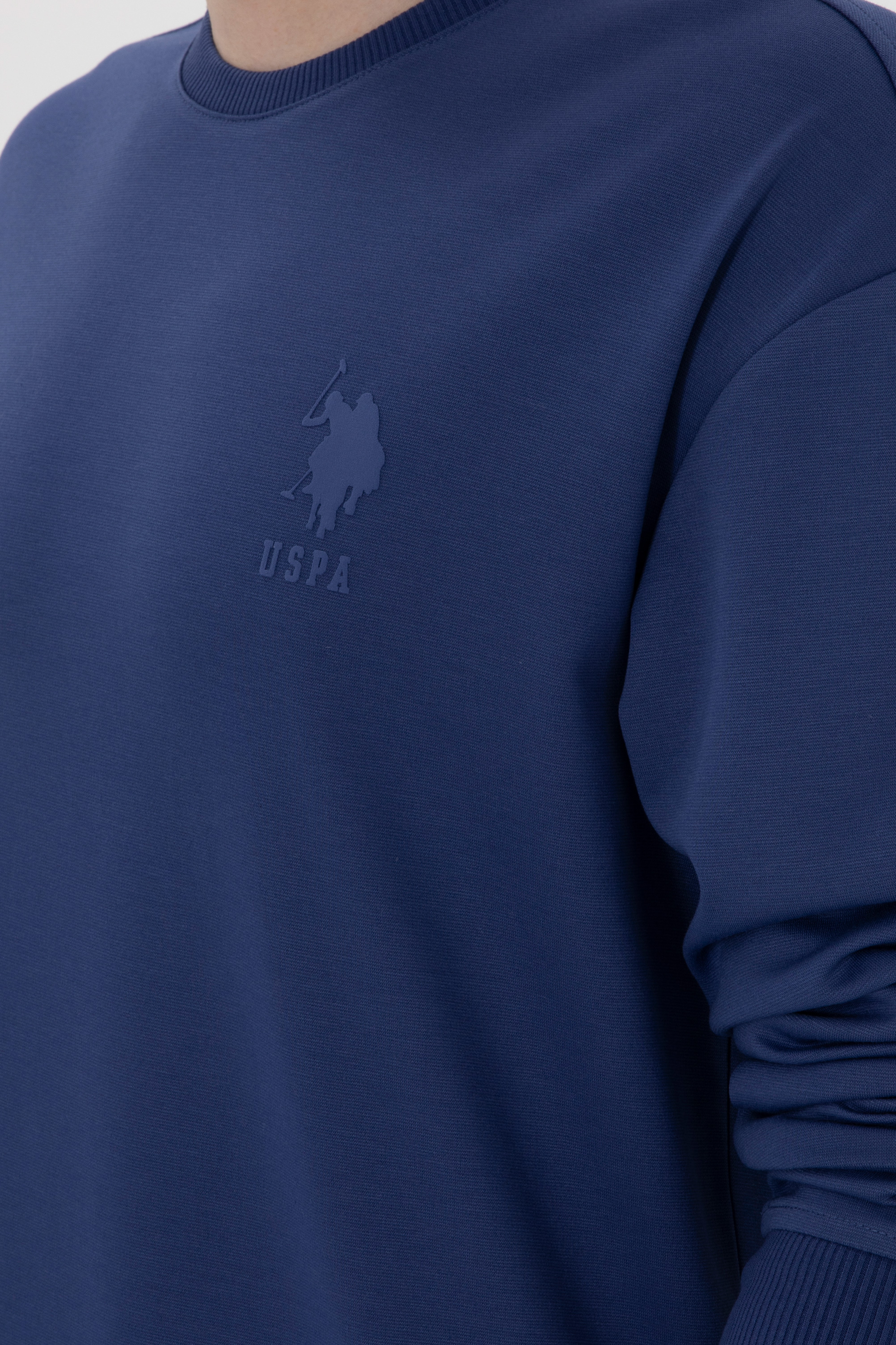 Erkek Açık Lacivert Sweatshirt - Image 7