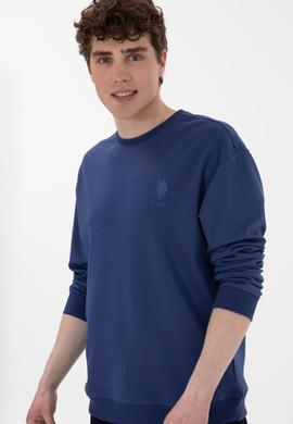 Erkek Açık Lacivert Sweatshirt - 50300048028