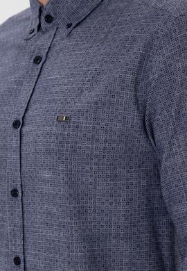 Erkek Lacivert Uzun Kollu Gömlek - 50300538014