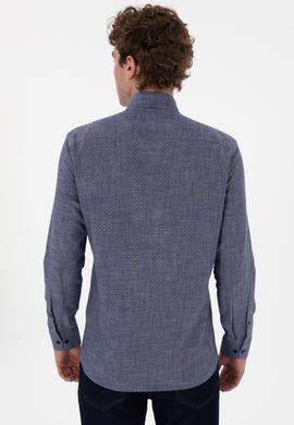 Erkek Lacivert Uzun Kollu Gömlek - 50300538014