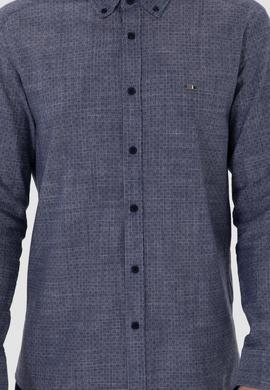 Erkek Lacivert Uzun Kollu Gömlek - 50300538014