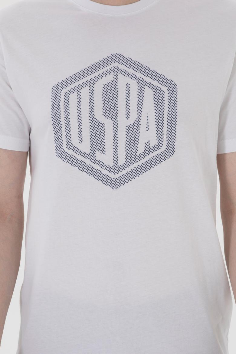 Erkek Regular Fit Bisiklet Yaka Beyaz Tişört - 50300382038