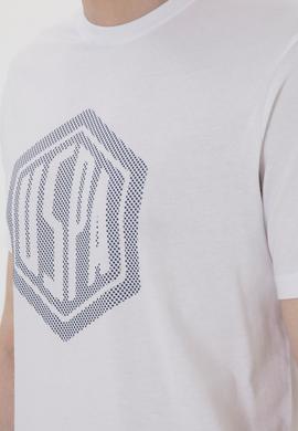 Erkek Regular Fit Bisiklet Yaka Beyaz Tişört - 50300382038